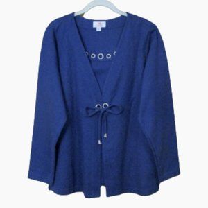 Quacker Factory Duet with Rhinestone Grommets XL